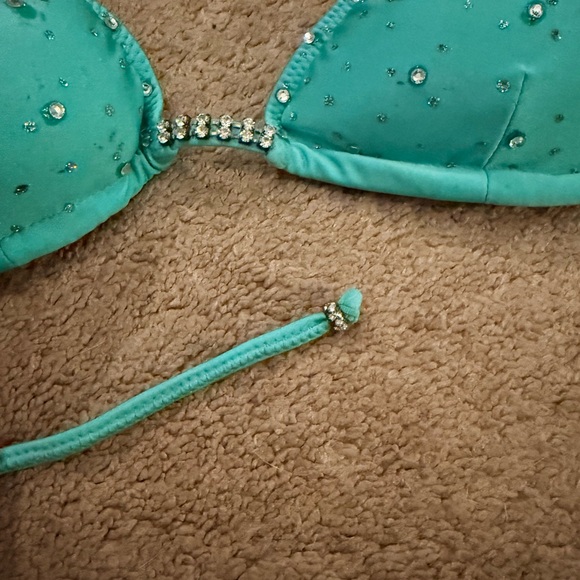 Turquoise Rhinestone Bikini Set - Picture 5 of 5